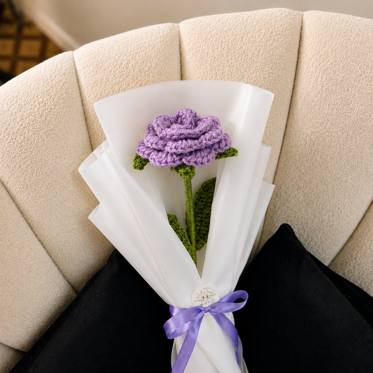 Single Purple Rose Bouquet