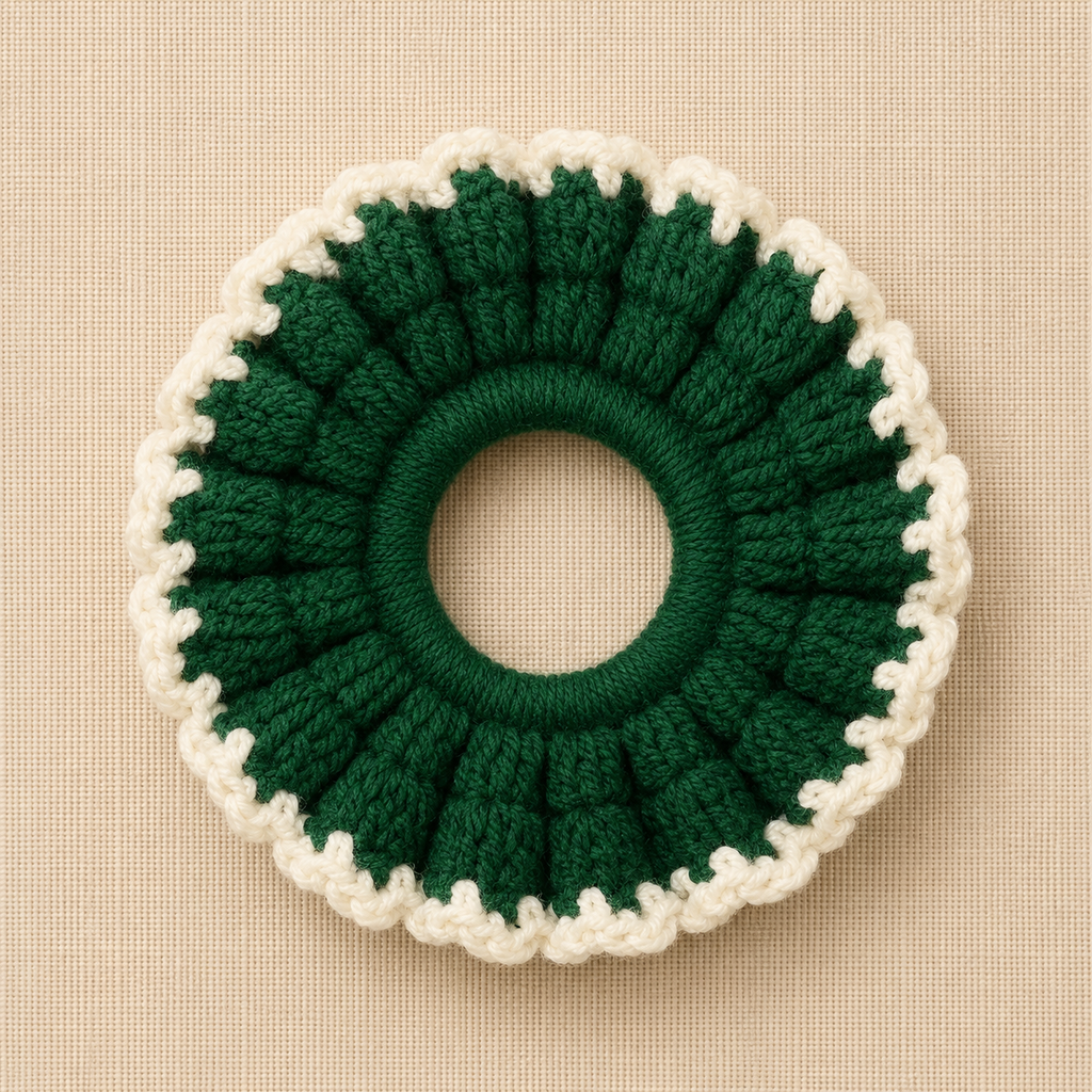 Bunai Flower Scrunchie