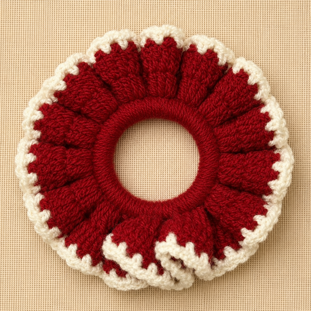 Bunai Flower Scrunchie